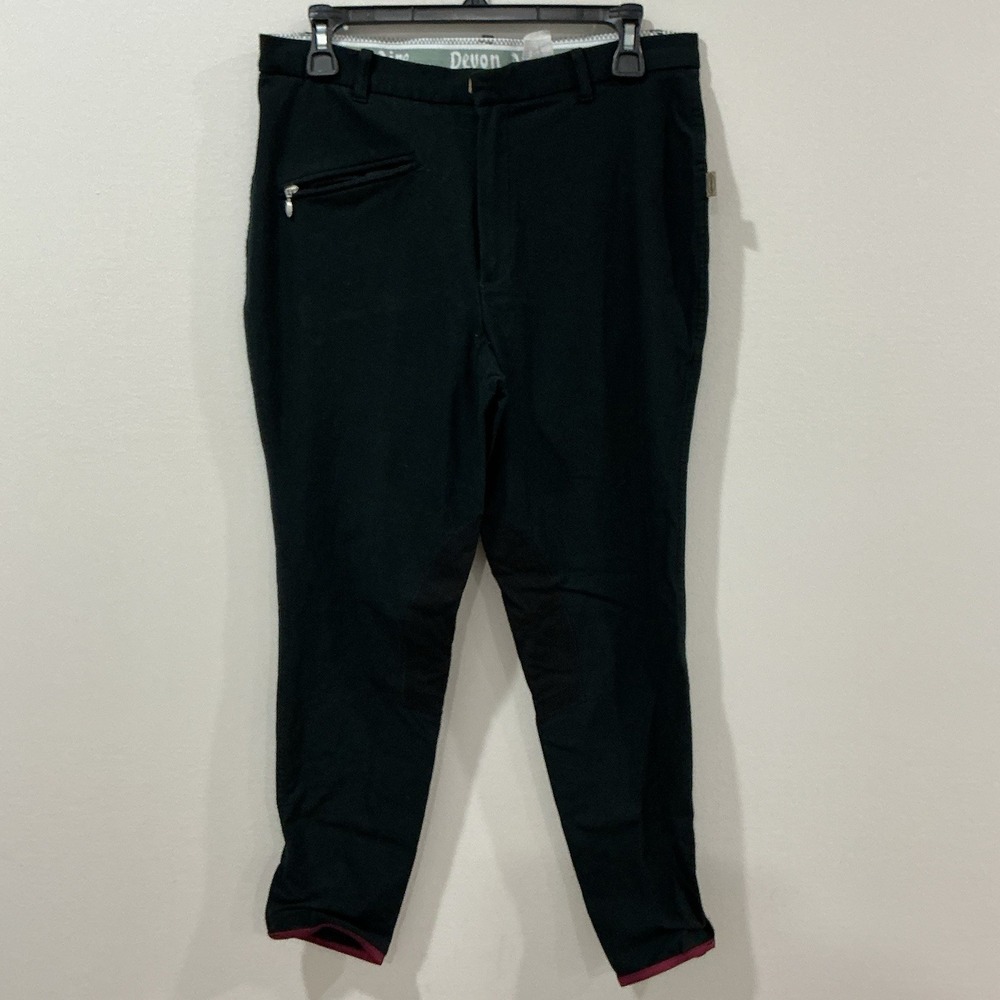 Devon Aire Jodhpur Pants Size 32R Black 92912 Concour Elite Riding Equestrian